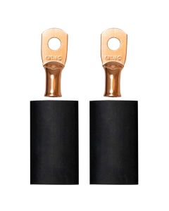 BATTERY CABLE TERMINAL KIT, CRIMP OR SOLDER, FOR 6 GA WIRE, 1/4 DIA STUD, 2 PACK