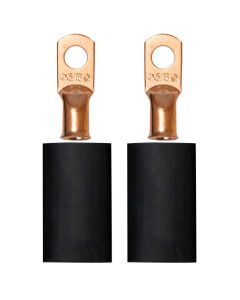 BATTERY CABLE TERMINAL KIT, CRIMP OR SOLDER, FOR 4 GA WIRE, 5/16 DIA STUD, 2 PACK