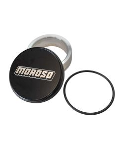 FILL CAP, WELD IN, WITH NECK/BUNG AND O-RING, BLACK WITH LOGO