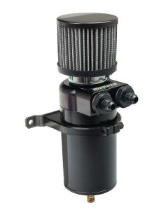 BREATHER TANK, CATCH CAN, DUAL INLET, 6 AN MALE