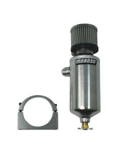 TANK, BREATHER, CATCH CAN,  -12AN MALE FITTING, BILLET MOUNTING BRACKET