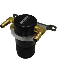 SEPARATOR, AIR OIL, CATCH CAN, SMALL BODY UNIVERSAL, BLACK FINISH