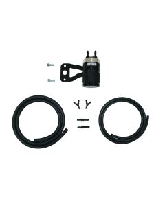 SEPARATOR, AIR OIL, H-D MILWAUKEE 8, TOURING MODELS,  WITH STOCK & SCREAMING EAGLE AIR CLEANER, DOES NOT FIT HEAVY BREATHER, BLACK & POLISHED