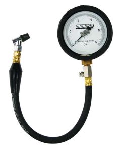TIRE GAUGE, 15 PSI, 4 IN DISPLAY, 1/2 PERCENT ACCURACY