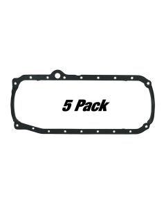 GASKET, OIL PAN ONE PIECE, SBC 86-UP, SMALL BLOCK CHEVY, 5 PACK