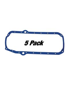 GASKET, OIL PAN ONE PIECE, SBC PRE-85, SMALL BLOCK CHEVY, 5 PACK