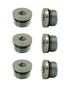 PLUG, STEEL -8AN, 3/4-16, WITH O-RING