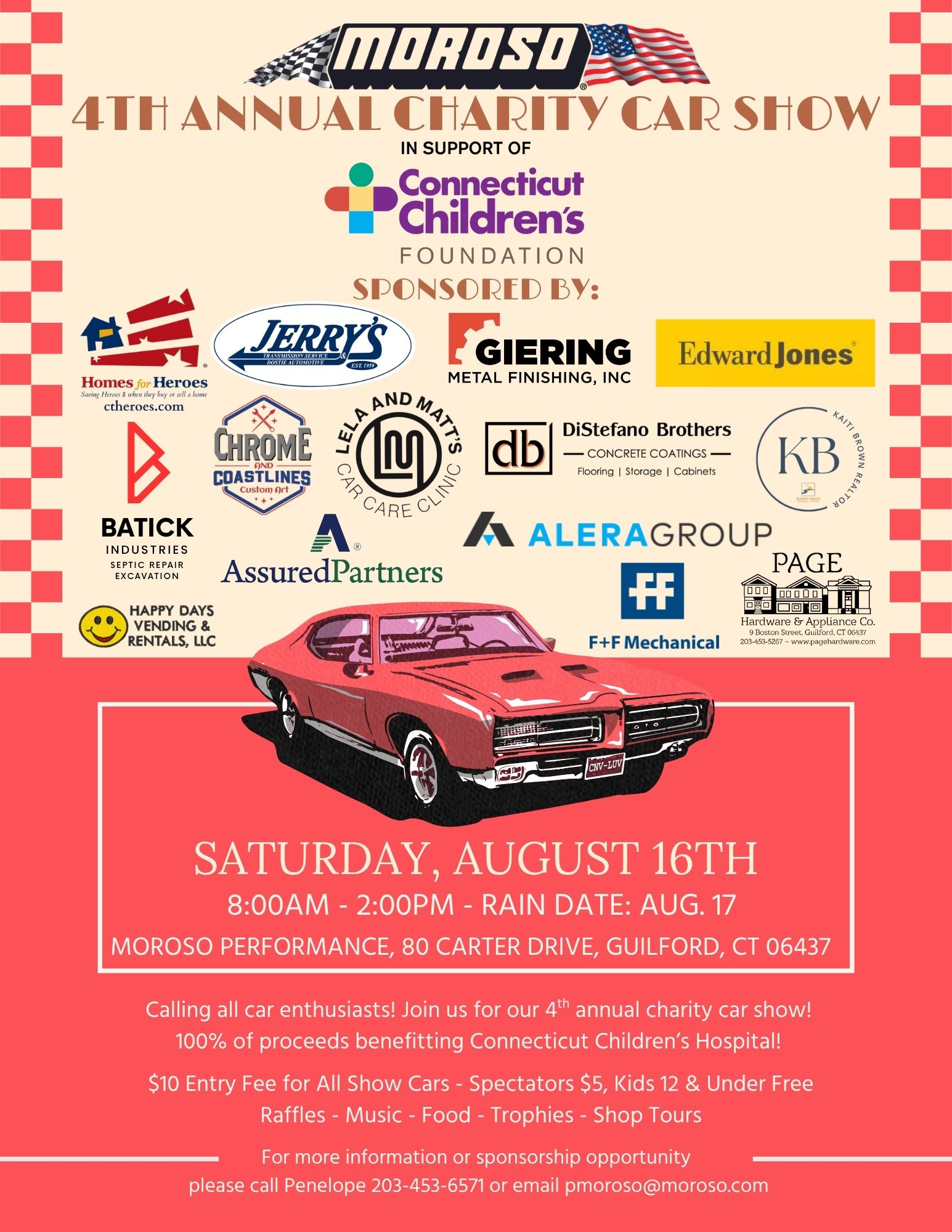 Moroso Performance 4th Annual Charity Car Show! Benefiting Connecticut Children's Foundation