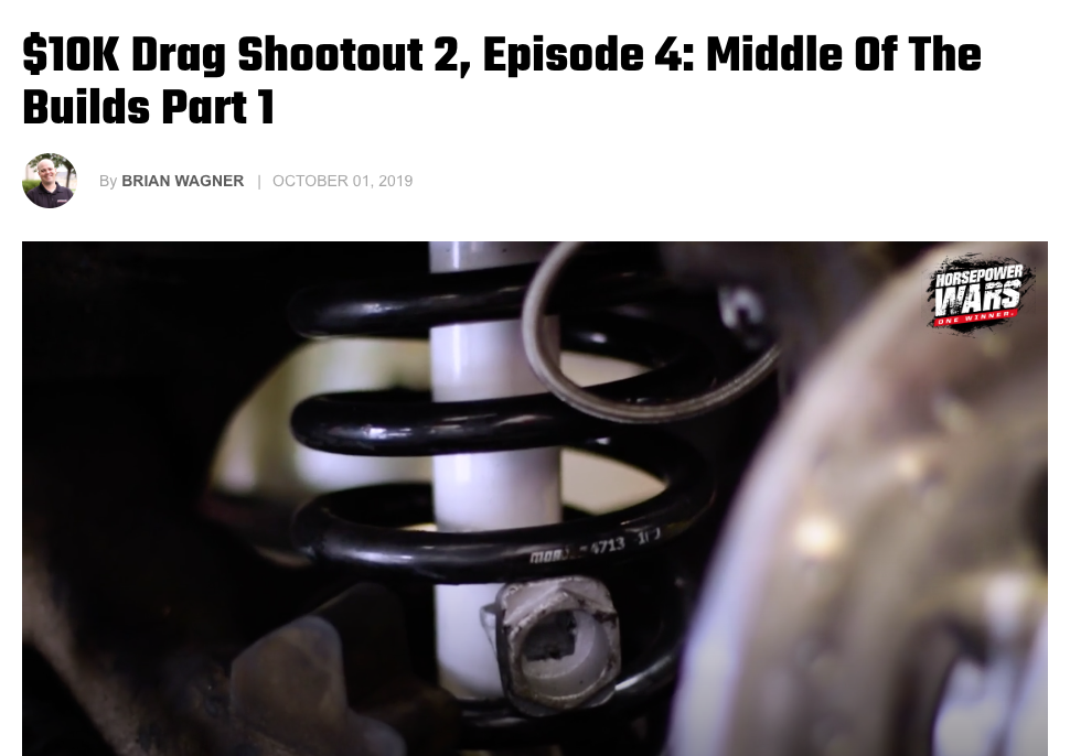 Horsepower Wars- $10k Drag Shootout 2 Episode 4: Middle of the Builds (Part 1)