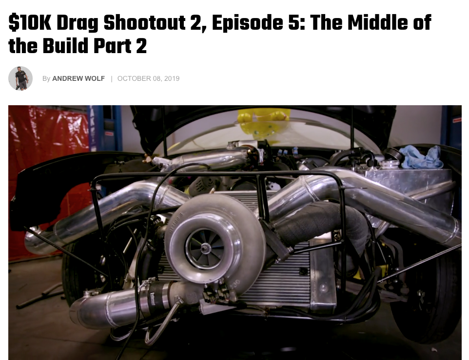 Horsepower Wars- $10k Drag Shootout 2 Episode 5: Middle of the Builds (Part 2)